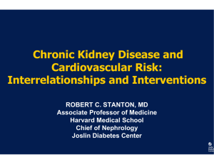 Chronic Kidney Disease and Cardiovascular Risk