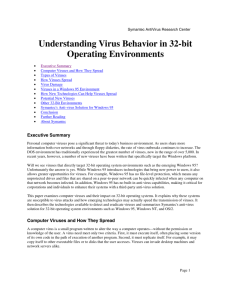 Understanding Virus Behavior in 32-bit Operating
