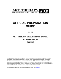 official preparation guide - Art Therapy Credentials Board