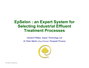 EpSelon : an Expert System for Selecting Industrial Effluent
