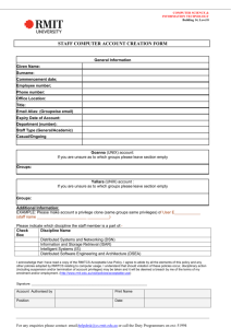 Computer Account Request form