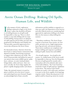 Arctic Ocean Drilling: Risking Oil Spills, Human Life, and Wildlife
