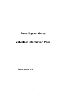 Volunteer information pack