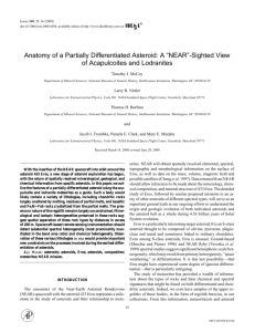 Anatomy of a Partially Differentiated Asteroid: A “NEAR