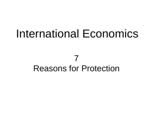 International Economics - SINGGIH JATMIKO, S.Si, M.Sc.