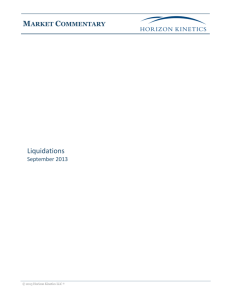 Liquidations - Horizon Kinetics LLC