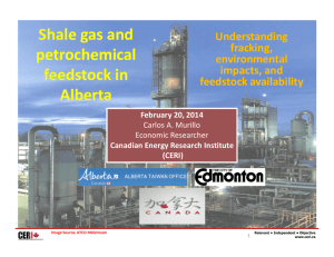 Shale gas and petrochemical feedstock in Alberta