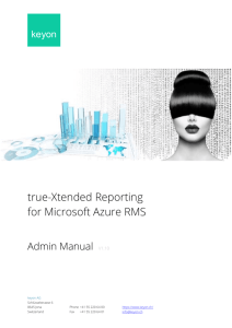 true-Xtended Reporting for Microsoft Azure RMS