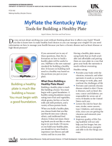 MyPlate the Kentucky Way - UK College of Agriculture