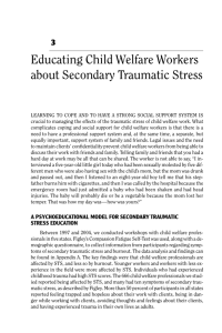Educating Child Welfare Workers about Secondary