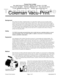 Coleman Vacu-Print - Forensi