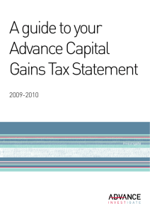 A guide to your Advance Capital Gains Tax Statement