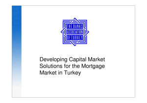 Developing Capital Market Solutions for the Mortgage Market in