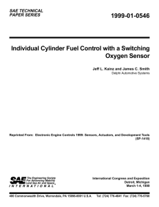 Individual Cylinder Fuel Control with a Switching Oxygen Sensor