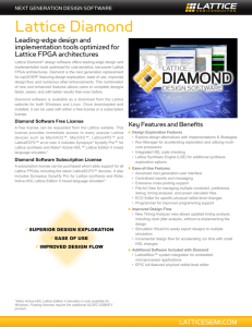 Lattice Semiconductor DIAMOND-E-12M Datasheet