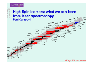 High-spin isomers: What we can learn from laser spectroscopy (pdf