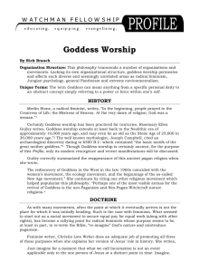 Goddess Worship Profile