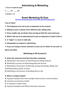 Advertising & Marketing Smart Marketing IQ Quiz