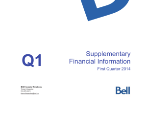 Q1 2014 Supplementary information