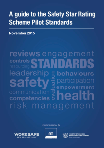 A guide to the Safety Star Rating Scheme Pilot