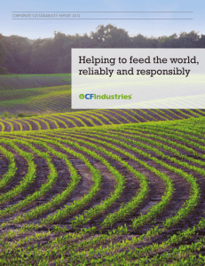 Helping to feed the world, reliably and responsibly