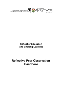 Reflective Peer Observation Handbook