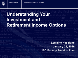 Understanding Your Investment and Retirement Income Options