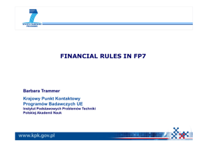 financial rules in fp7 - NUCL