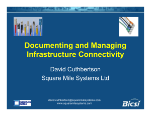 Documenting and Managing Infrastructure Connectivity