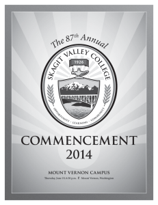 commencement 2014 - Skagit Valley College