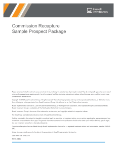 Commission Recapture: Sample Prospect