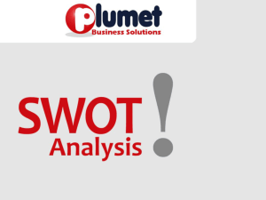 SWOT Analysis - Plumet Business Solutions
