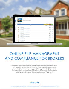 online file management and compliance for