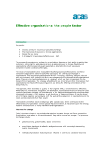 Effective organisations: the people factor