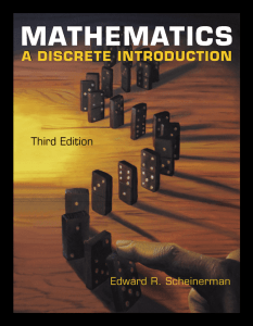 Mathematics: A Discrete Introduction, 3rd ed.