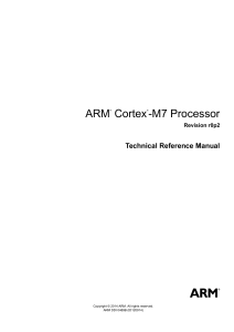 ARM Cortex-M7 Processor Technical Reference Manual