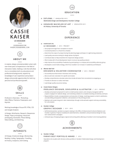 Resume - Cassie Kaiser