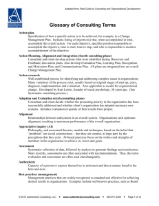 Glossary of Consulting - Consultants Development Institute