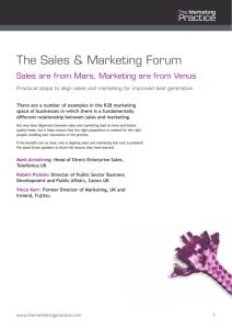 The Sales & Marketing Forum