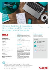 Canon's Business & Innovation Scan galvanises