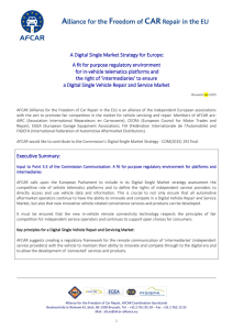 A Digital Single Market Strategy for Europe: A fit for purpose