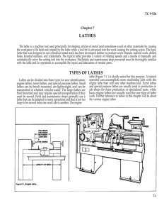 lathes types of lathes