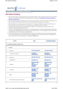 IPC Green Inventory