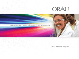ORAU 2013 Annual Report