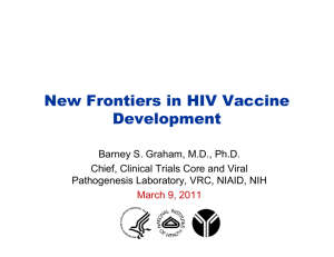 New Frontiers in HIV Vaccine Development