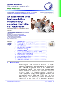 An experiment with high-resolution respirometry: coupling