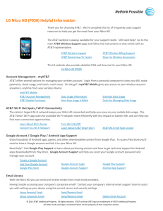 LG Nitro HD (P930) Helpful Information