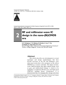 RF and millimeter-wave IC design in the nano-(Bi)CMOS