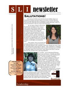 SLI newsletter - California State University, Fullerton