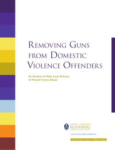 Removing Guns from Domestic Violence Offenders